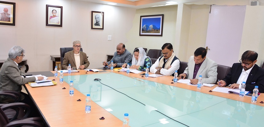 Omar chaired Cabinet Meet Dicusses Land allotment for flood affected in Jammu