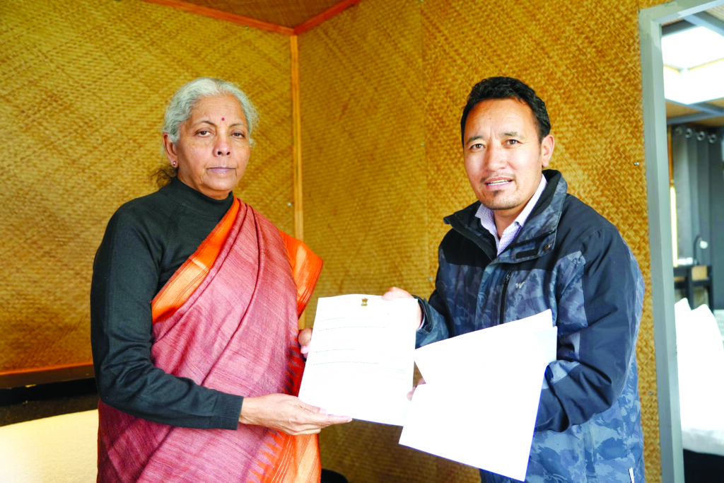 Councillor Stanzin calls on FM Sitharaman; seeks SDP to revive rural economy, strengthen infra in Eastern Ladakh