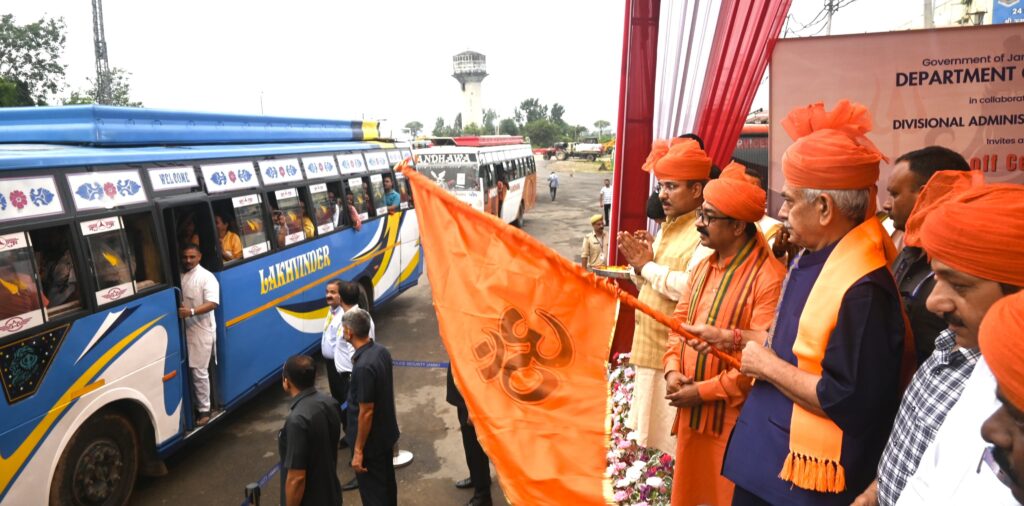 LG flags off Budha Amarnath Yatra; 9118 pilgrims visit Amarnath shrine