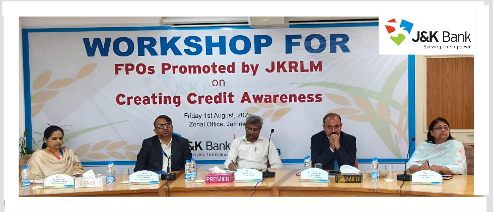 J&K Bank organises Financial Literacy Workshop for FPOs in Jammu