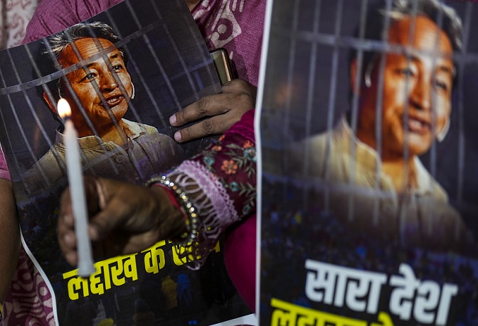 Activists from Himalayan states condemn Wangchuk’s arrest, support his demands
