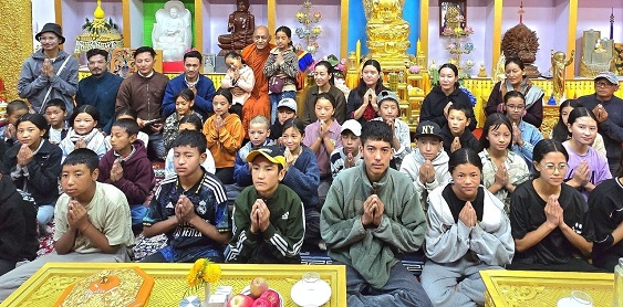 Bhikkhu Sanghasena Inspires Students of Branch Schools