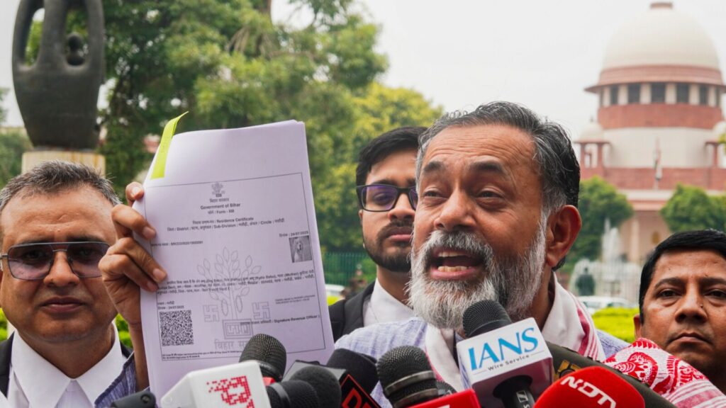 BJP using SIR to cut electorate in opposition-ruled states, claims Yogendra Yadav