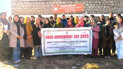SAS&T Kargil campus observes “Good Governance Day” to promote transparency, accountability
