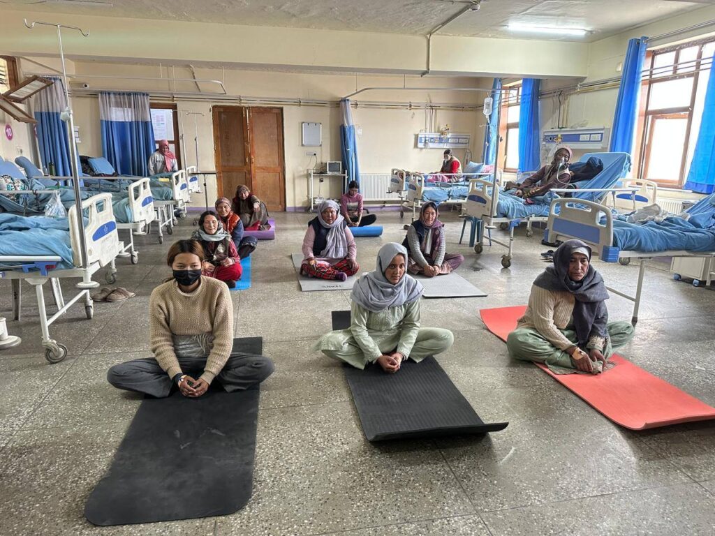 Patients, Staff take part in Weekly Yoga Session at SNM Hospital