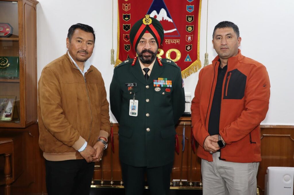 Khachu led BJP delegation meets DG BRO, seeks early completion for Korzok–Spiti Road project