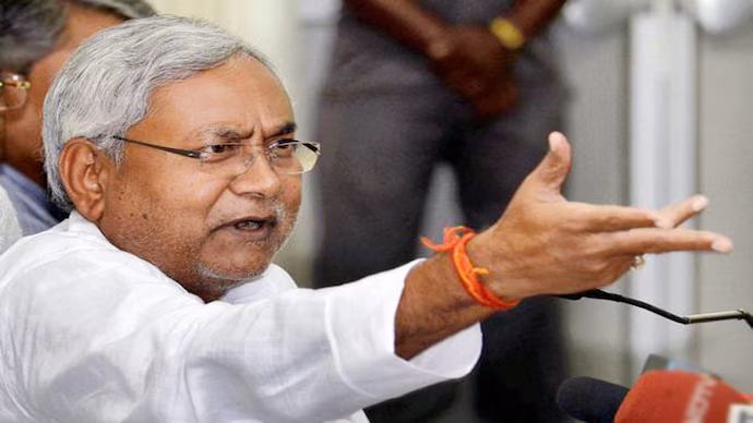 Nitish loses cool inside Bihar assembly over ‘guns & bullets’ jibe