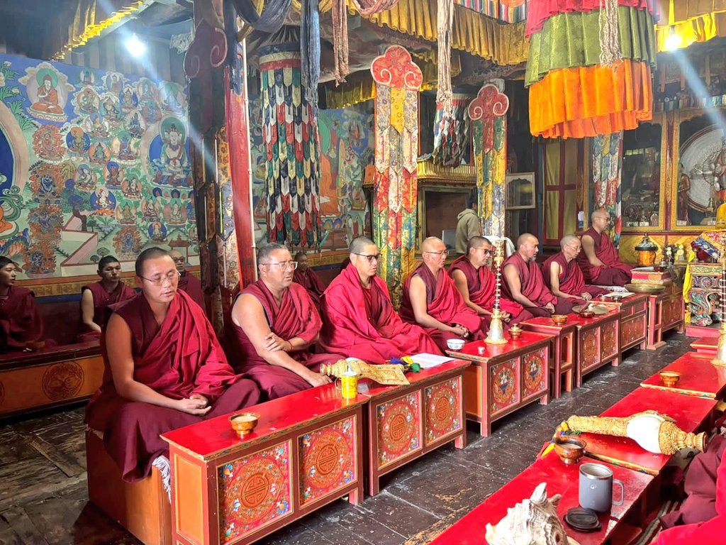 Prayers held at Matho Monastery ahead of Sacred Exposition of Buddha’s Holy Relics in Ladakh