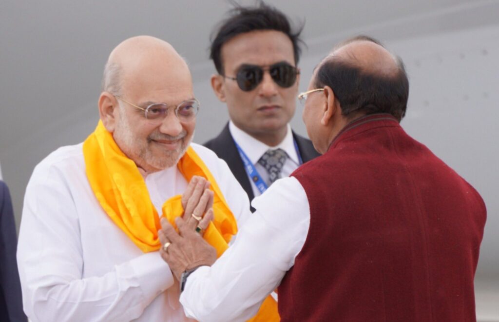 Amit Shah in Ladakh to attend first-ever exposition of Buddha relics in India