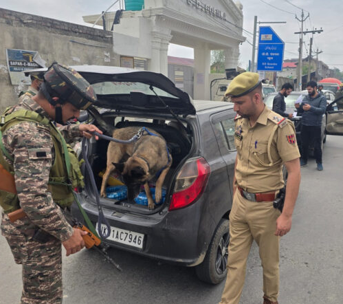 Srinagar police deploy narcotic dog squad in anti‑drug crackdown under Nasha Mukt Bharat