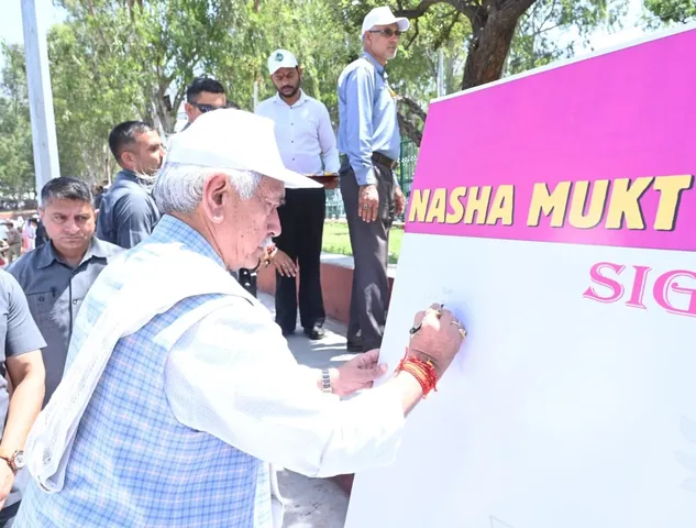 LG Manoj Sinha launches ‘Drug‑Free Jammu & Kashmir’ campaign in Reasi