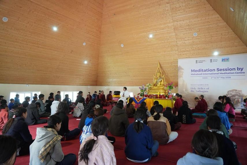 Rajyog expert Dr. Binny Sareen leads Yoga session amid ongoing medical camp in Leh