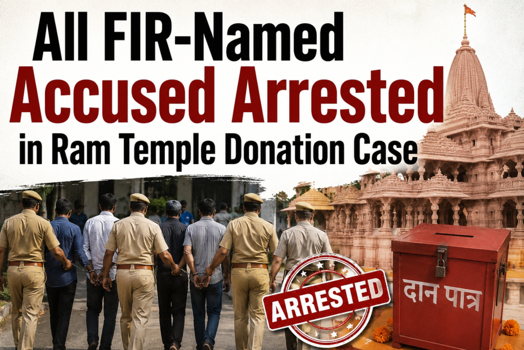 All FIR-Named Accused Arrested in Ram Temple Donation Case