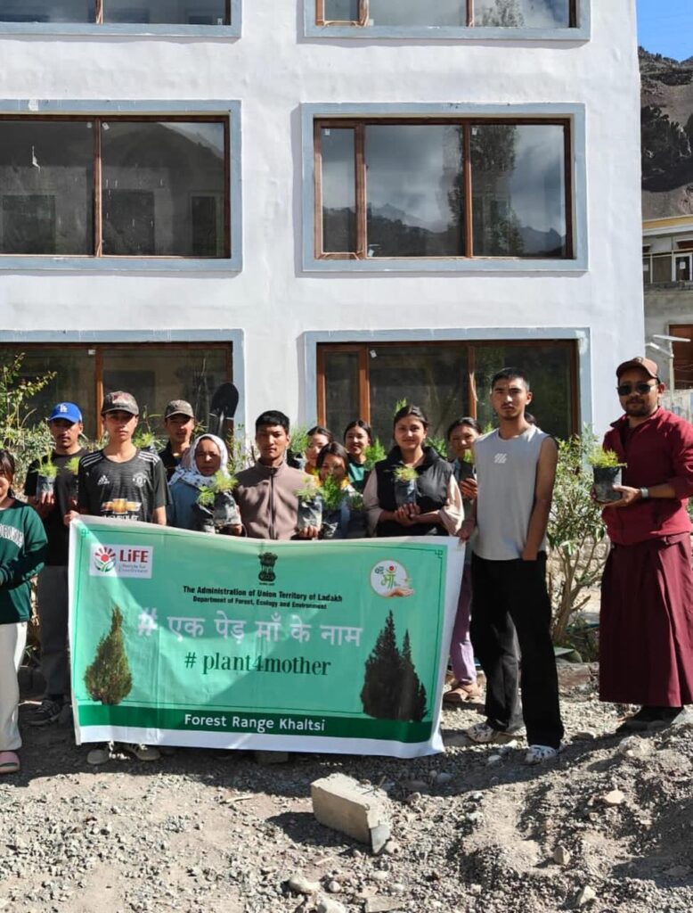 Students participate in tree plantation drive on WED