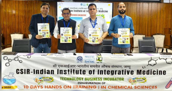 Yuva Kaushal Karyashala 5.0 Begins at CSIR-IIIM Jammu, Offering Hands-On Research Training to Students