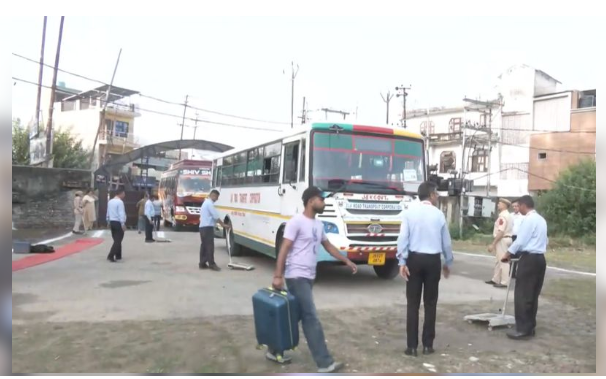Over 9,000 Pilgrims Depart Jammu for Annual Kheer Bhawani Mela Amid Tight Security