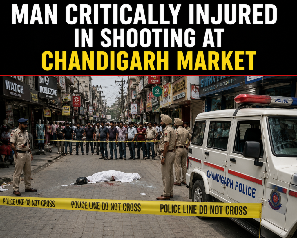 Man Critically Injured in Shooting at Chandigarh Market