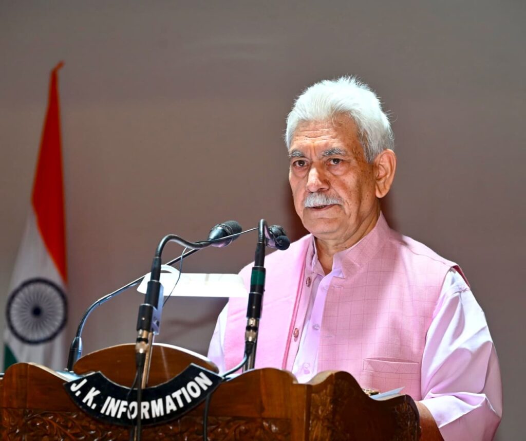 LG Manoj Sinha felicitates officers, stakeholders for successful conduct of Shri Amarnath Ji Yatra-2026