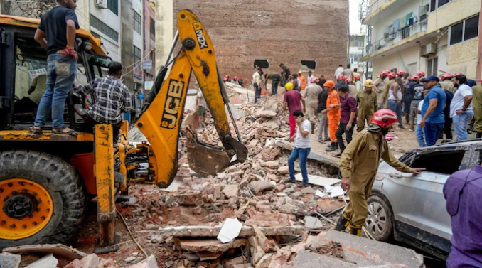 Delhi building collapse: Police seek 3-day custody of owner’s son, PG operator, building contractor