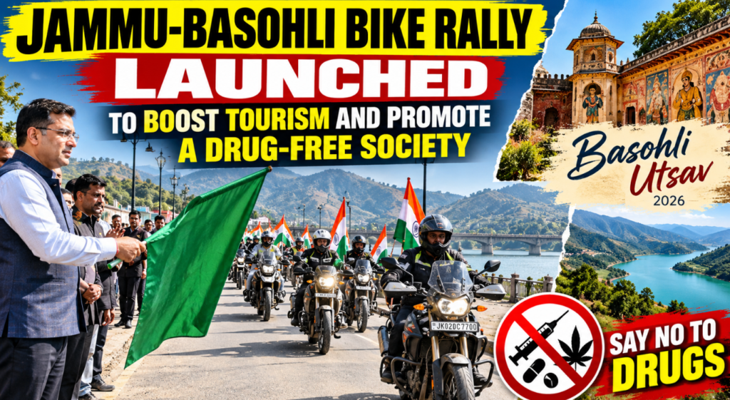 Jammu-Basohli Bike Rally Launched to Boost Tourism and Promote a Drug-Free Society